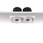 ART-1013 LED светильник двойной встраиваемый выдвижной в квадратной рамке Downlight   -  Встраиваемые светильники 